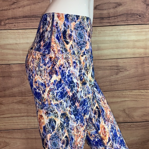 FUSED HAWAII HANDMADE LELE LEGGING WORKOUT BOTTOMS MIGHTY OCEAN WATER PANT SZ XL - Picture 5 of 13